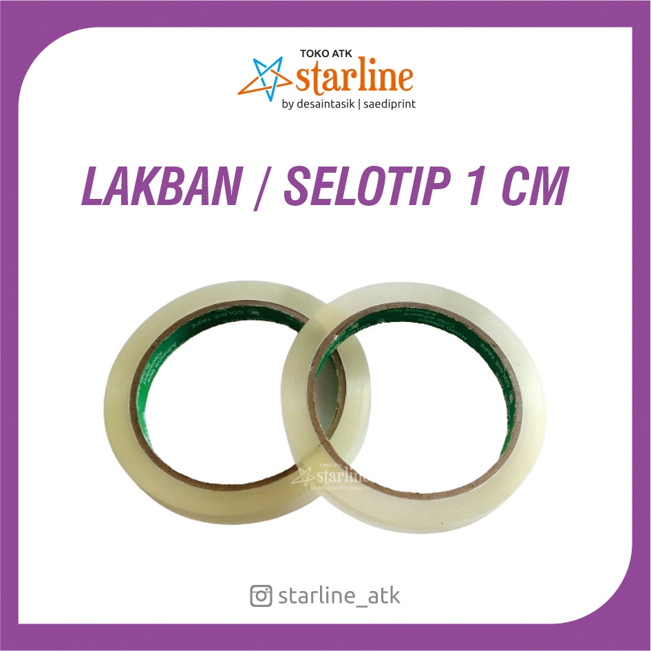 

SELOTIP 1/2 inch/TALI LAKBAN BENING 1 CM