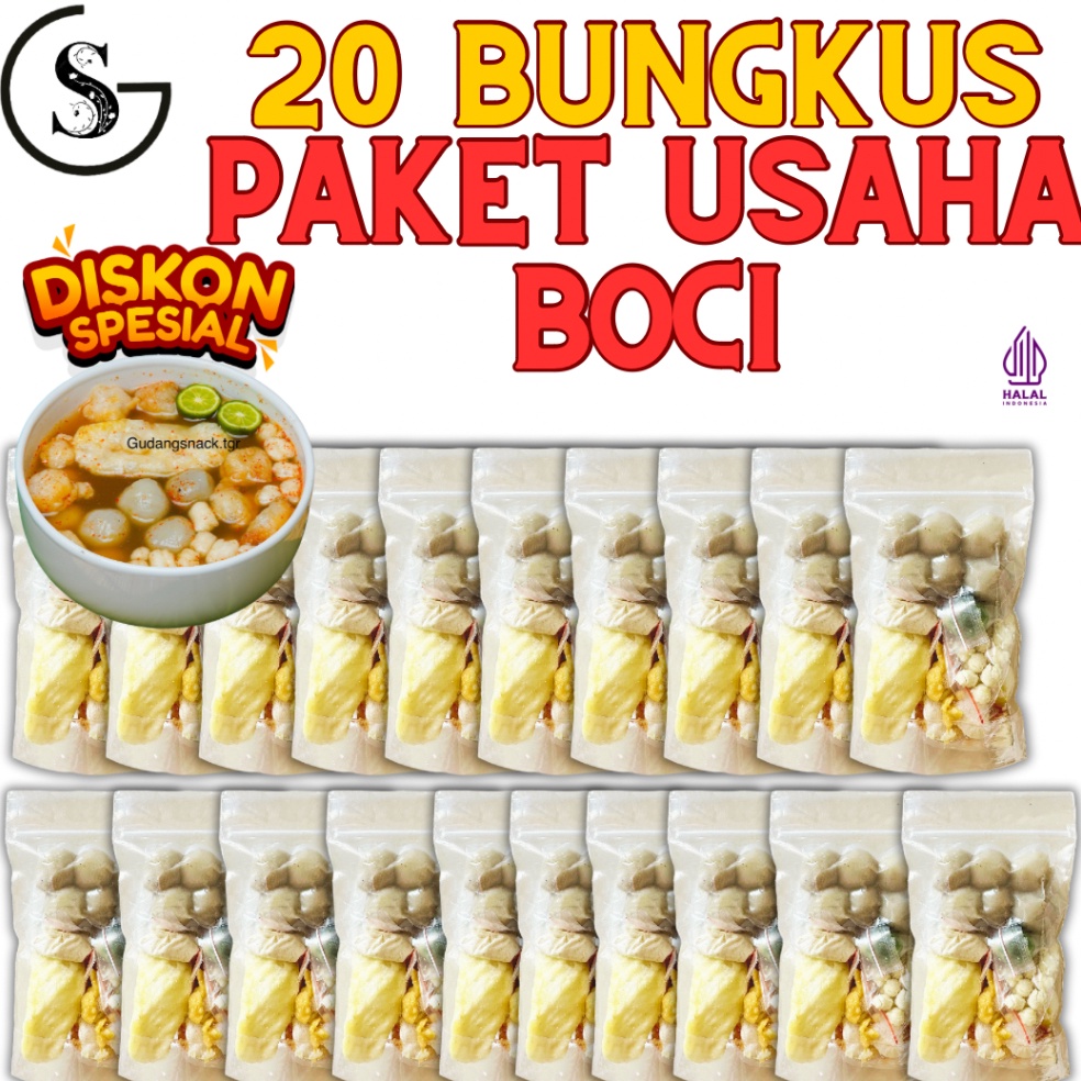 

Mall 20 BUNGKUS BASO ACI ORI PAKET USAHA MAKANAN INSTAN KALDU PEDAS