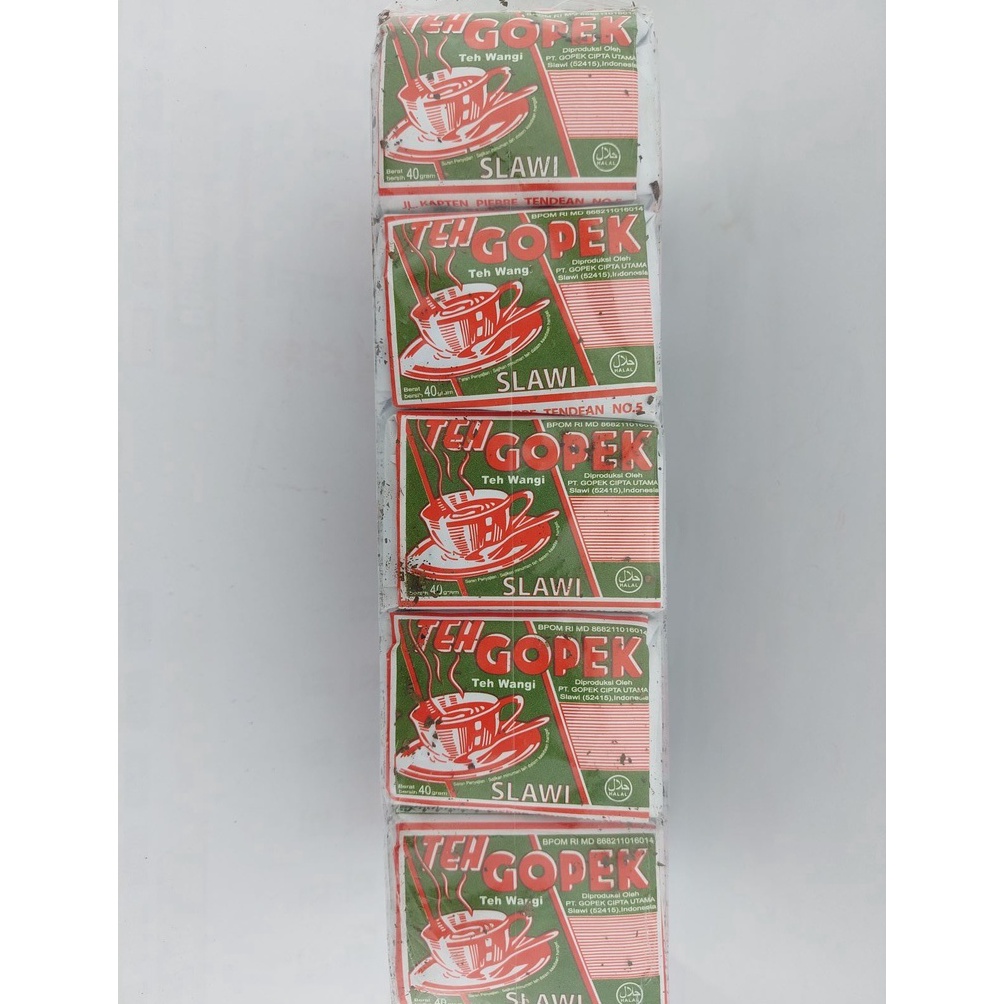 

[PRODUK R0T8N92] Teh Gopek Slawi 1 Slop 10x40gr / Teh Tubruk / Teh Solo / Teh Termurah / Teh Wangi / Teh Tabur / Teh Murah / Teh Seduh evamq