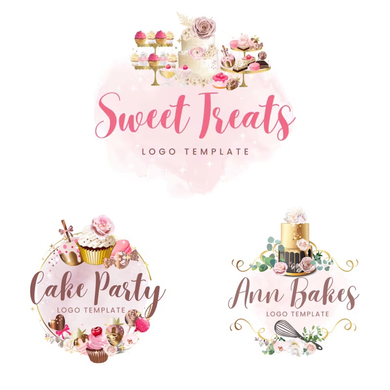 (DRAN ANN CAKE) JASA BIKIN DESAIN LOGO BISNIS OLSHOP SIMPLE ELEGAN