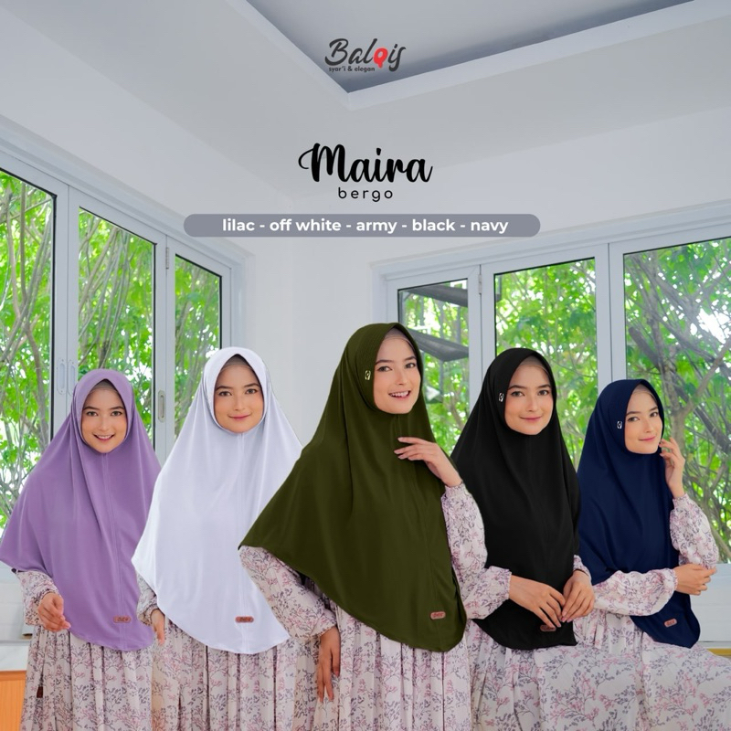 BERGO MAIRA BY BALQIS HIJAB / hijab instan