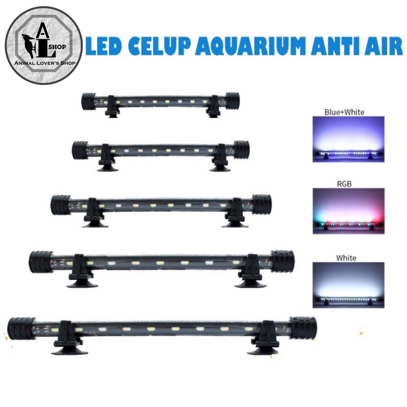 LAMPU LED CELUP AQUARIUM AQUASCAPE AKUARIUM 40CM merek Random