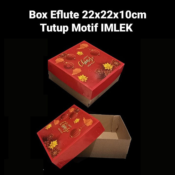 

(5 pcs) kardus kue bolu box chiffon cake dus brownies imlek sincia chinese new year cny ukuran 22x22x10cm