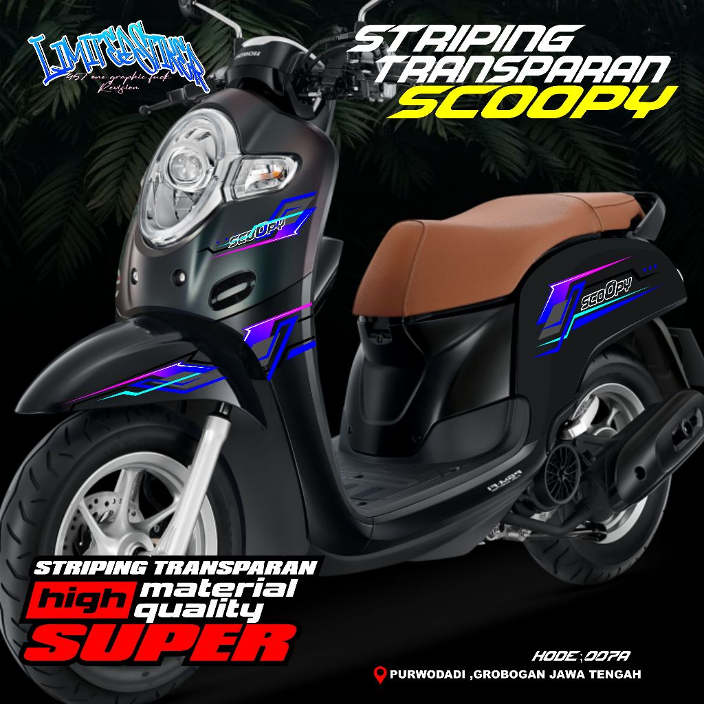 Striping transparan scoopy honda uv maxdecal transparan striping honda scoopy uv keren viral