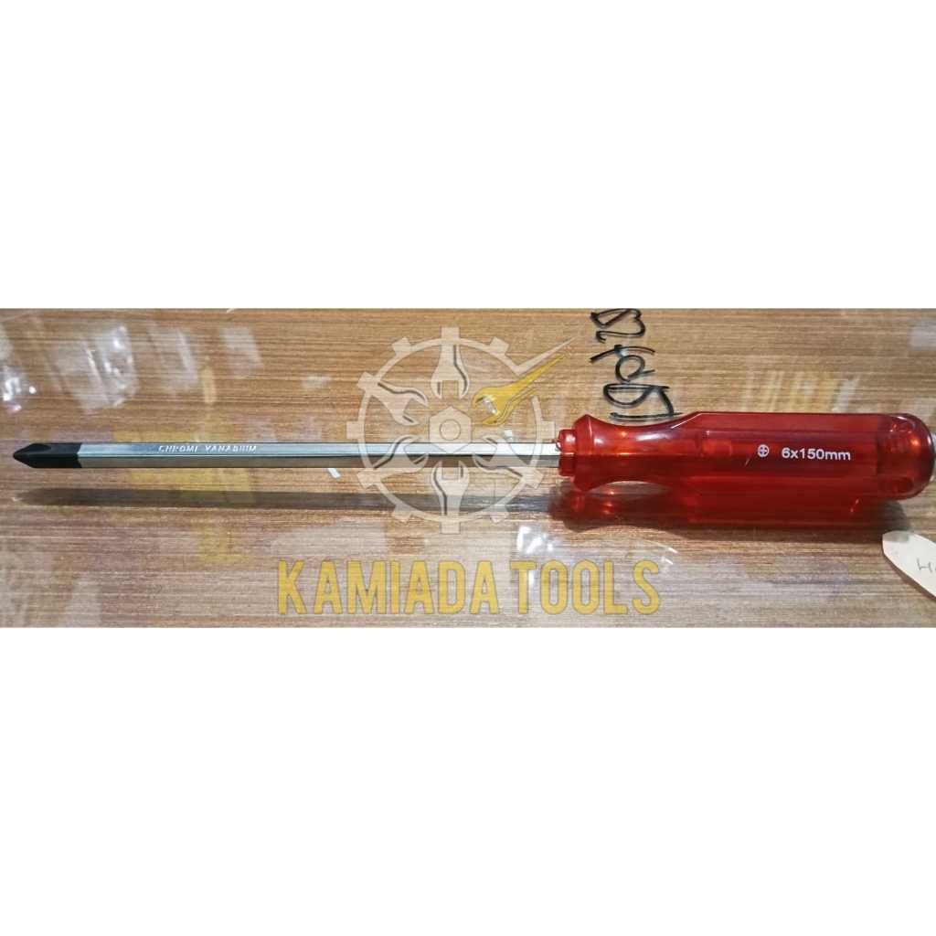 Obeng Bunga WIPRO 6"/Obeng Bunga 6 Inch/Obeng Ketok WIPRO 6 x 150mm