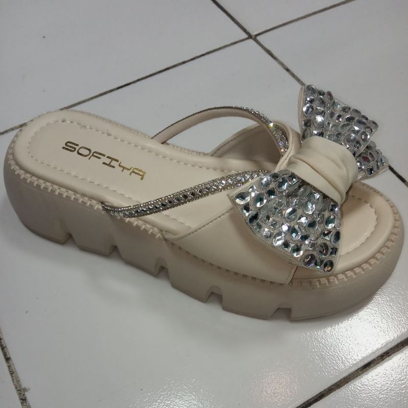SANDAL SOFIYA WEDGES TEBAL TERBARU GESPER PITA | SOFIYA 1922 36