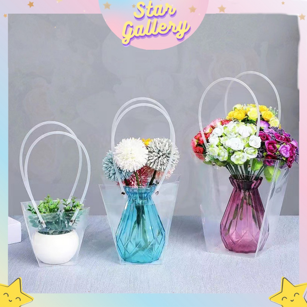 

OPP Flower Bag Transparant Tas Bunga Plastik Tas Bucket Bunga Flower Bag Transparan KB1006