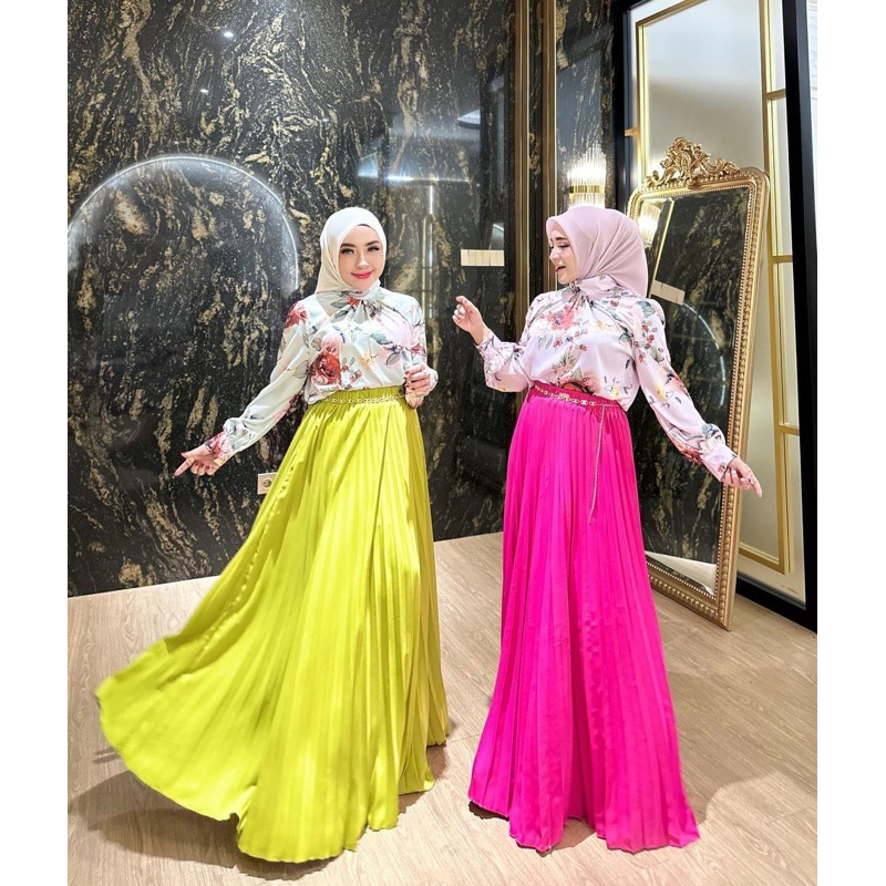 TUNIK SILK MOTIF SHELLA KODE 1658-2331-2052-1848 ORI BY SHELLASAUKIA