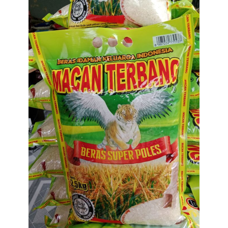 

beras punel Premium macan terbang hijau 2,5kg