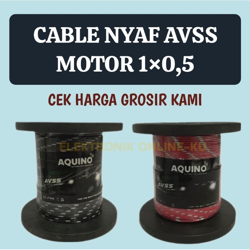 KABEL OTOMOTIF BINTIK 0,5MM AVSS AQUINO 100METER