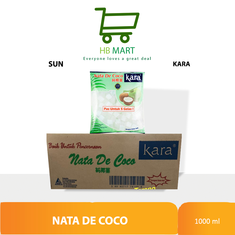 

KHUSUS OJOL Nata De Coco Kara 1 Dus Karton isi 6 bungkus x 1 kg KARTON