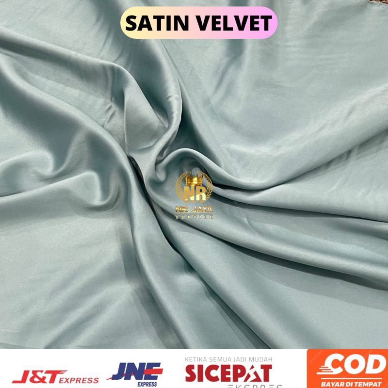 kain satin velvet premium meteran