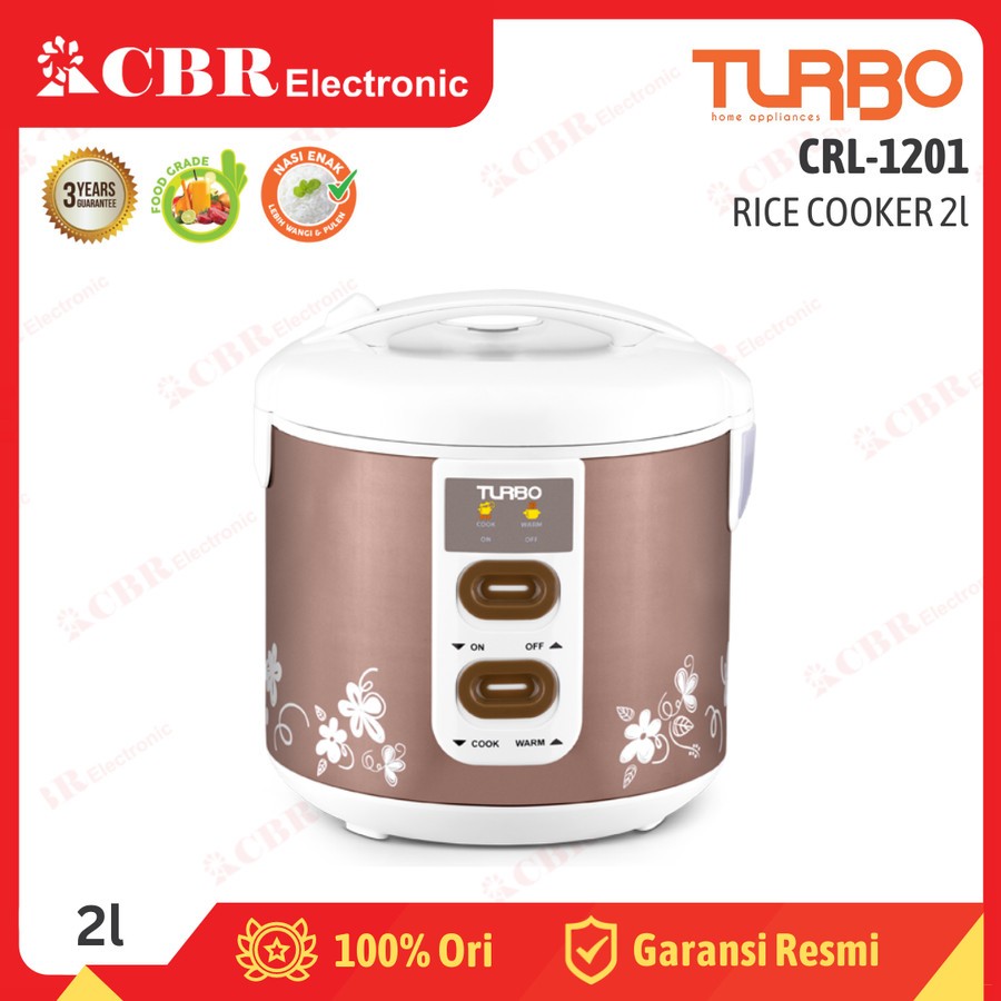 Rice Cooker TURBO CRL 1201 COPPER / 2L