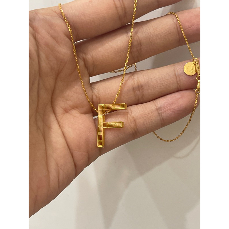 joseanshop kalung carendelano huruf f hadiah ultah