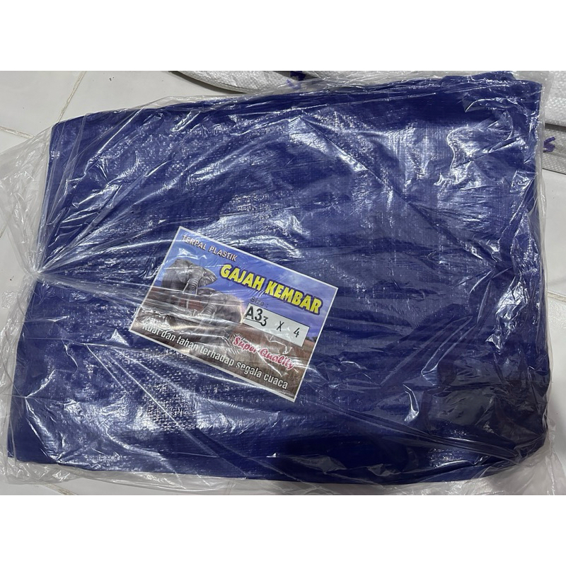 TERPAL A3 3x4 GAJAH KEMBAR