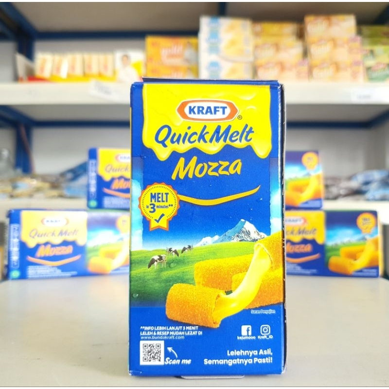 

Kraft Quick Melt 165Gr / Keju Leleh Kraft / Keju Melted Kraft / Kraft Mozza 165Gr