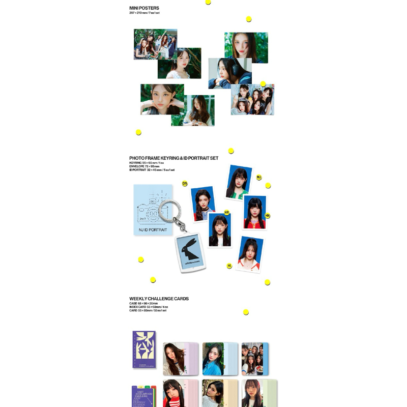 OPEN PREORDER PO SHARING SEASON GREETINGS 2024 SG24 NEWJEANS PHOTOCARD ID CARD MINI POSTER SET HYEIN