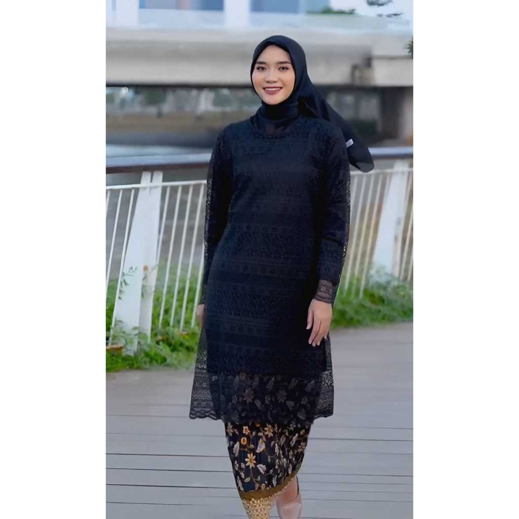 Atasan Kebaya tunik Brukat Modern / Kebaya jumbo M-5XL / kebaya Tunik Wanita Muslim Modern / baju wa
