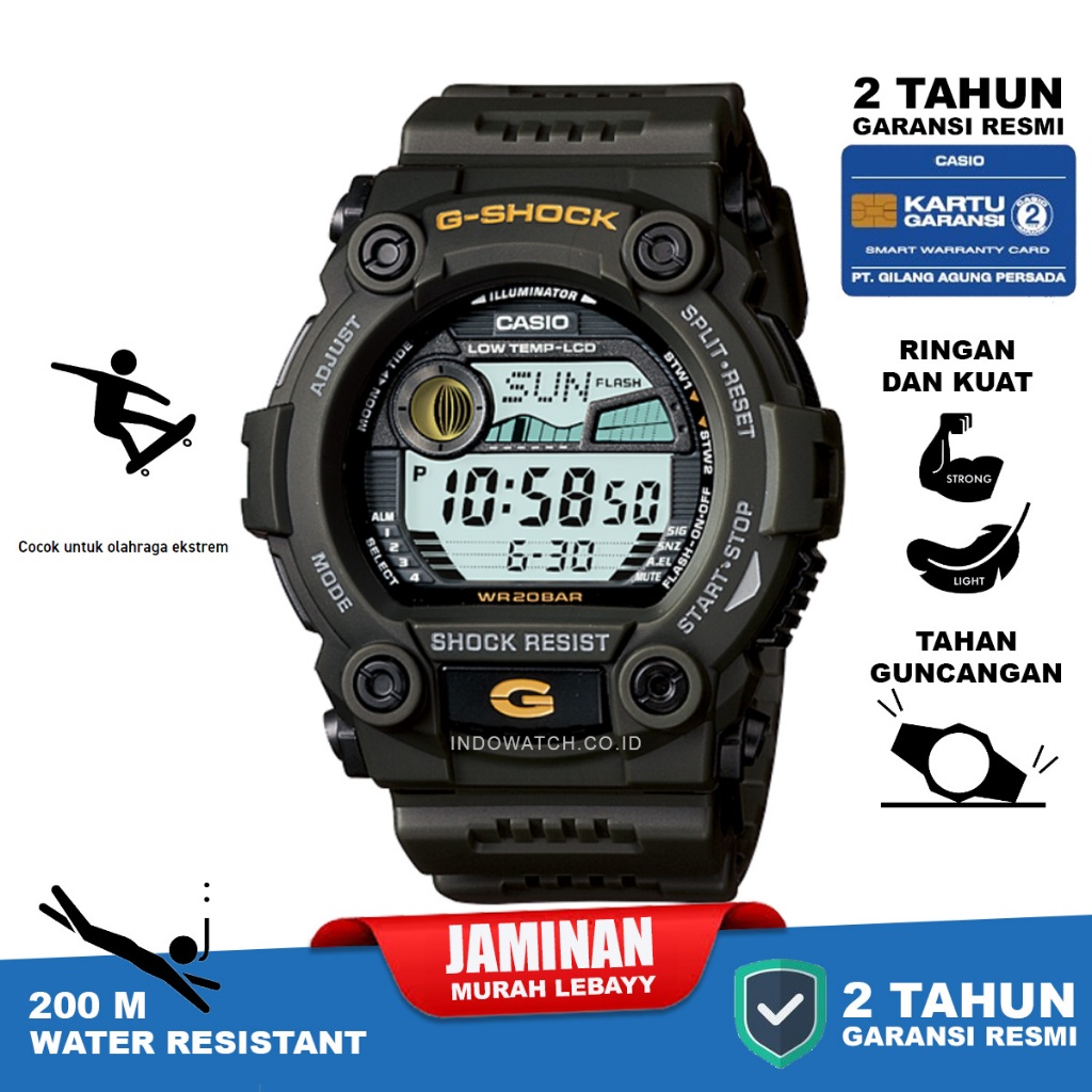 Casio G-Shock G-7900-3 g shock g7900 g 7900 original garansi resmi