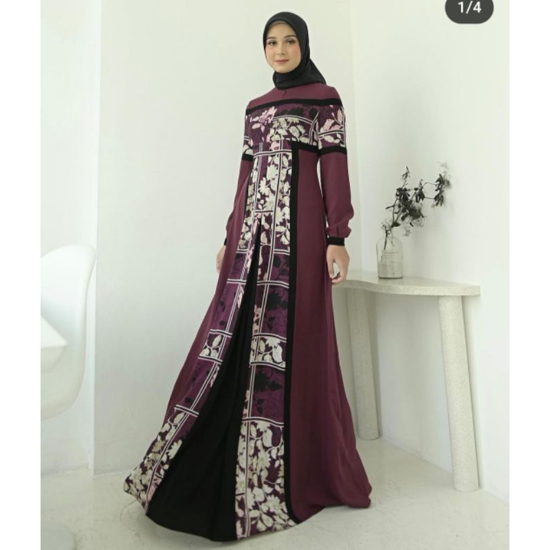 Gwen Dress Ungu By Madeira Original 100% Size XXL