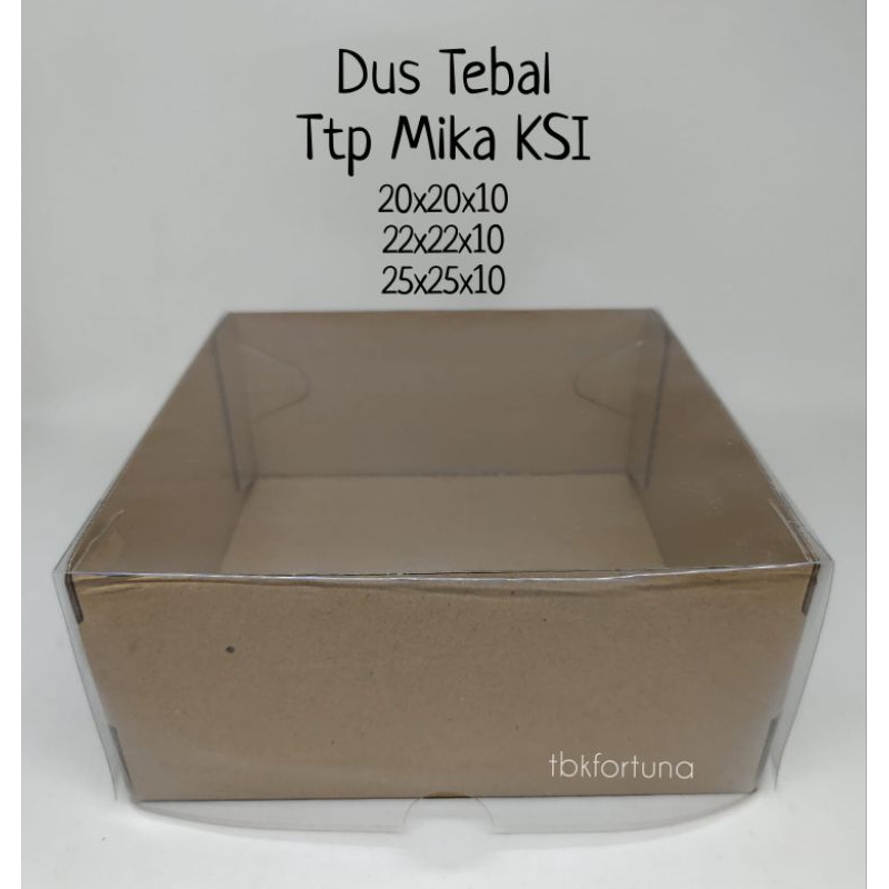 

Dus Tebal Tutup Mika uk 25x25x10cm(1pcs)
