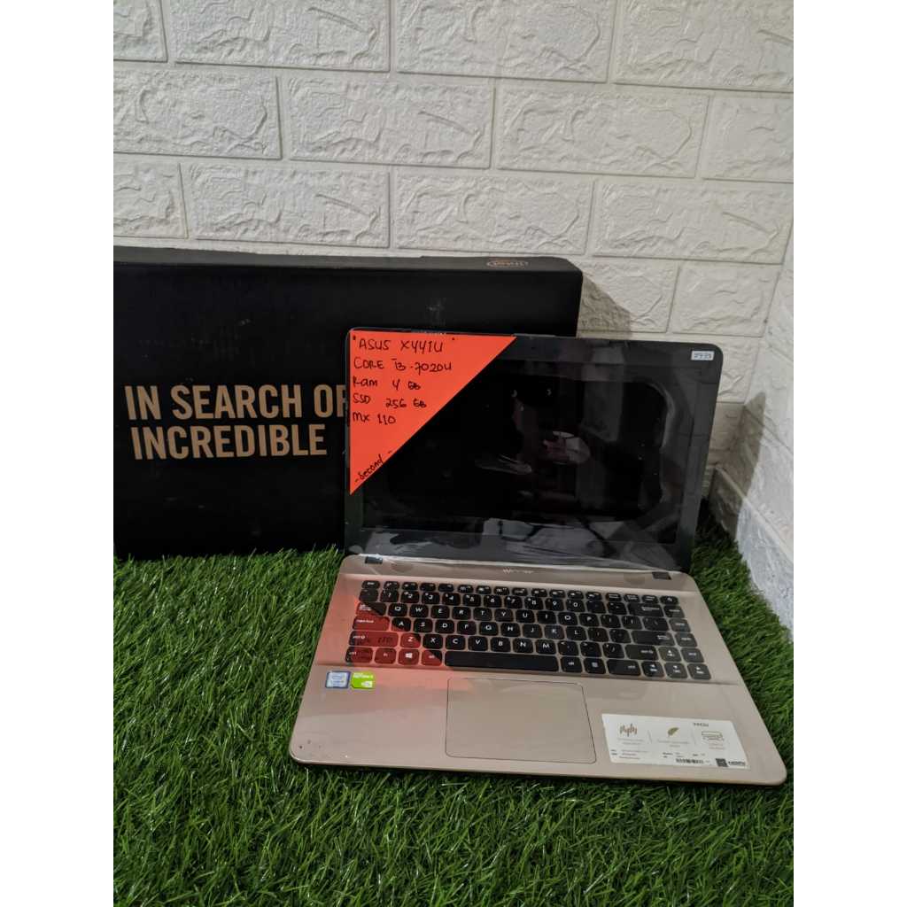 LAPTOP MURAH ASUS X441U CORE I3-7020U RAM 4GB SSD 256GB MX 110