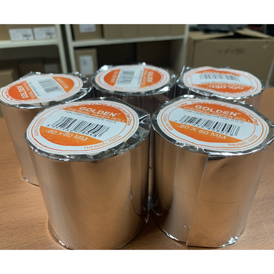 

↔Terlaku. KES THERMAL STRUK 80x80mm MERK GOLDEN - UNTUK EPSON TM T82 ATAU PRINTER 80MM MURAH N95 ❀