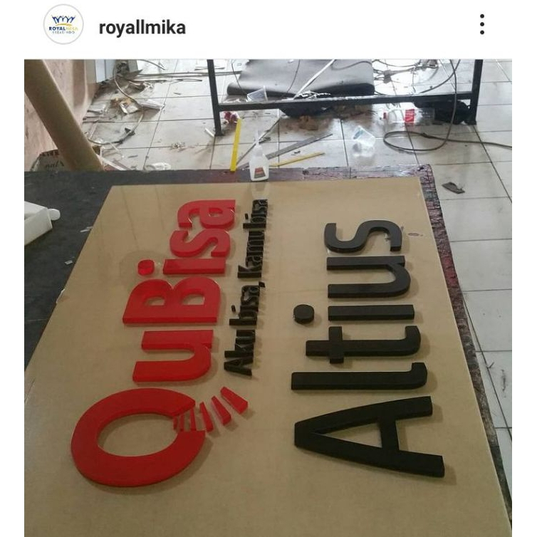 

Papan Nama Akrilik Kantor / Toko / Pabrik / Sekolah Murah TULISAN TIMBUL Custom ( INDOOR )