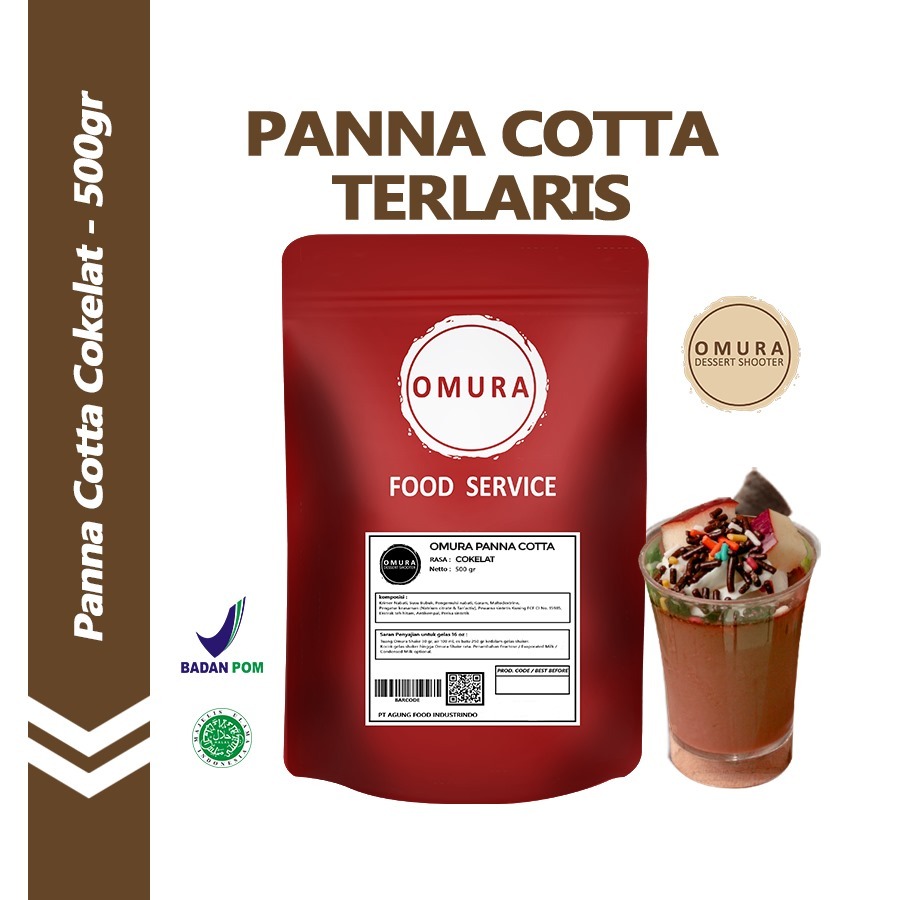 

[PANNA COTTA] Panna Cotta Pudding Sutra ala Italia Rasa Chocolate / Cokelat Susu Omura Dessert Shooter 500 Gr