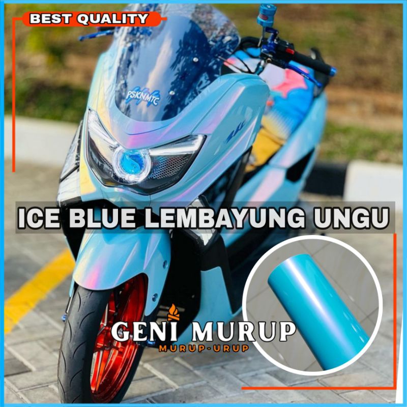 Skotlet Lembayung Biru Muda Stiker Motor Warna Ice Blue Lembayung Ungu Sticker Scotlite Kualitas Pre