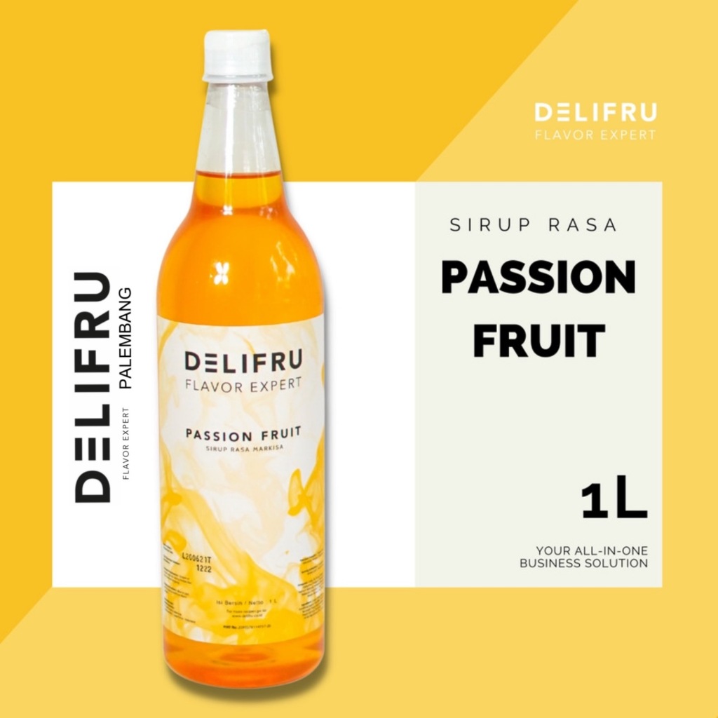 

Delifru Syrup Passion Fruit - Sirup Markisa 1 Liter