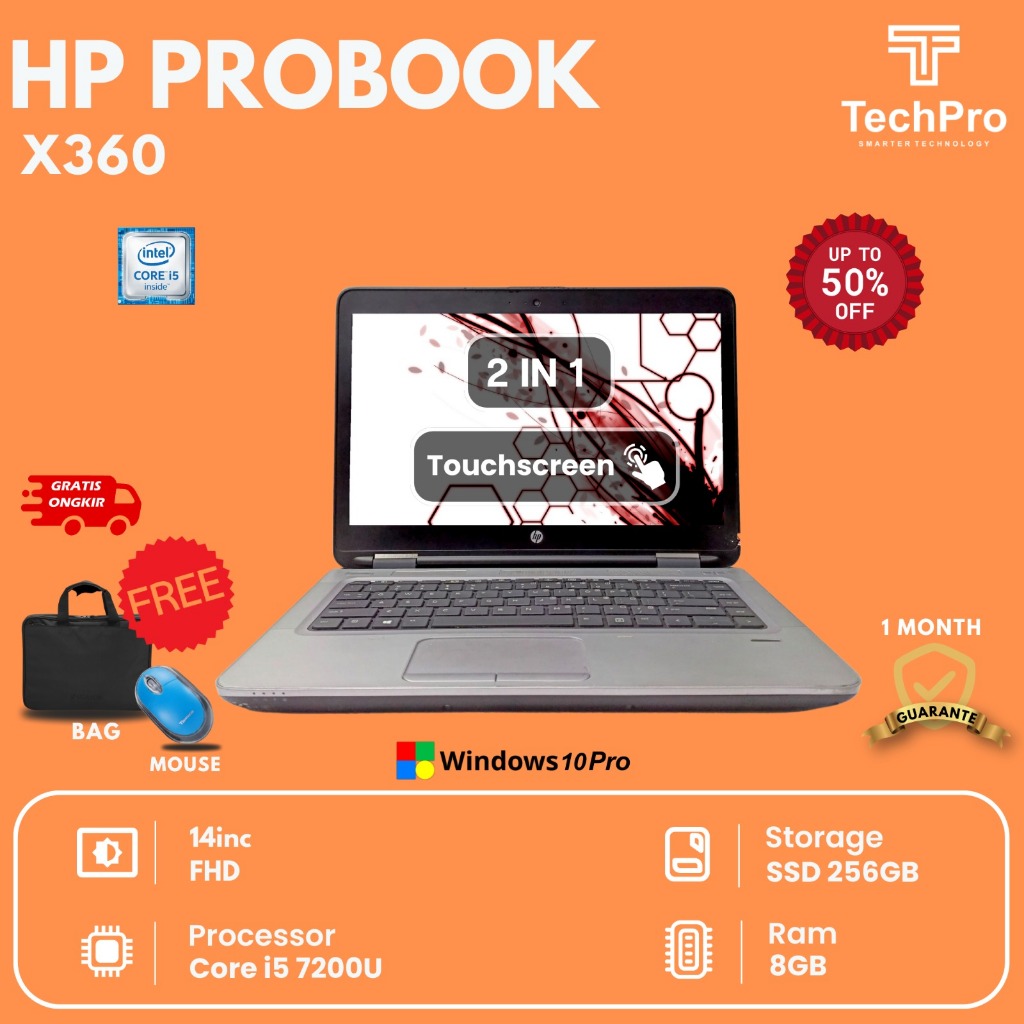 LAPTOP HP PROBOOK X360 440 G1 TOUCHSCREEN PROMO MURAH
