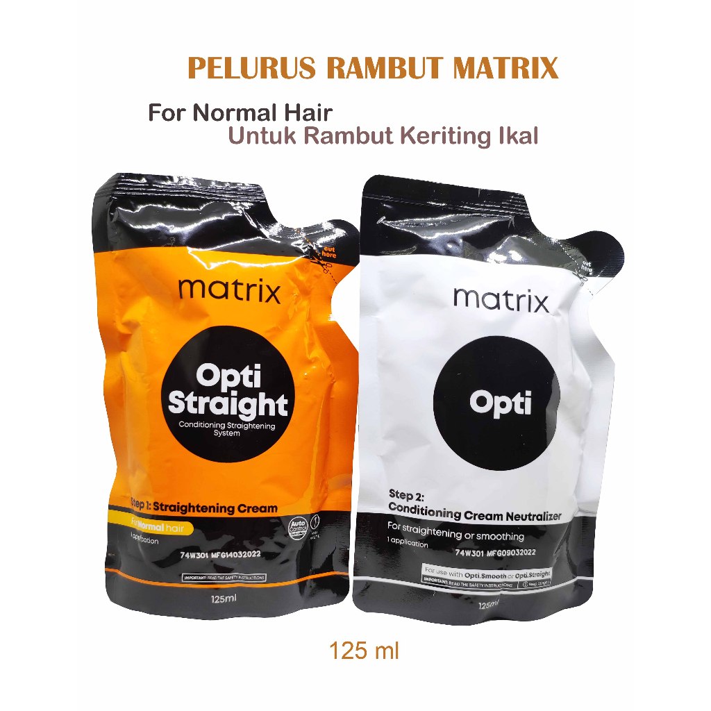 Matrix Pelurus Rambut Smoothing 125 Ml Varian Normal/Ikal dan Resistant/Kribo