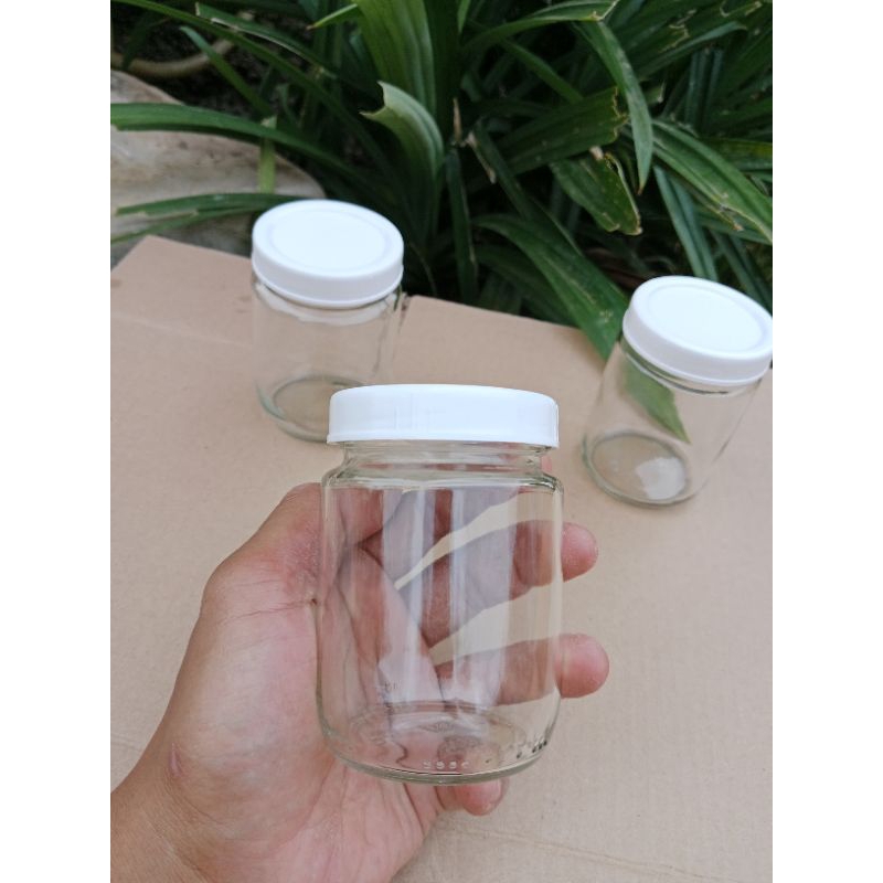 Jar kaca 250ml / jar 250 ml / toples selai 250ml / jar kaca madu / jar sambal 250ml