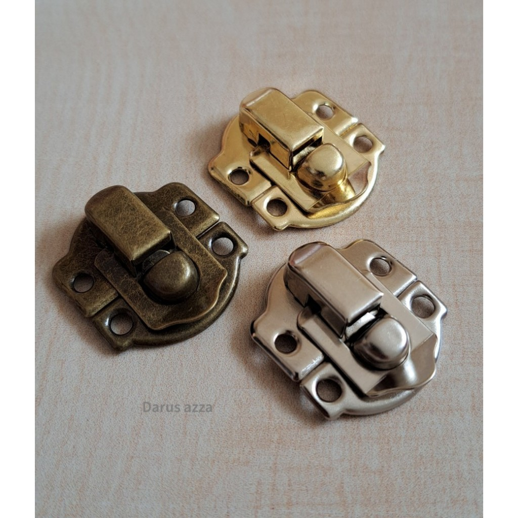 kunci dus / kunci kotak kayu / kunci kotak perhiasan lengkap dengan mur