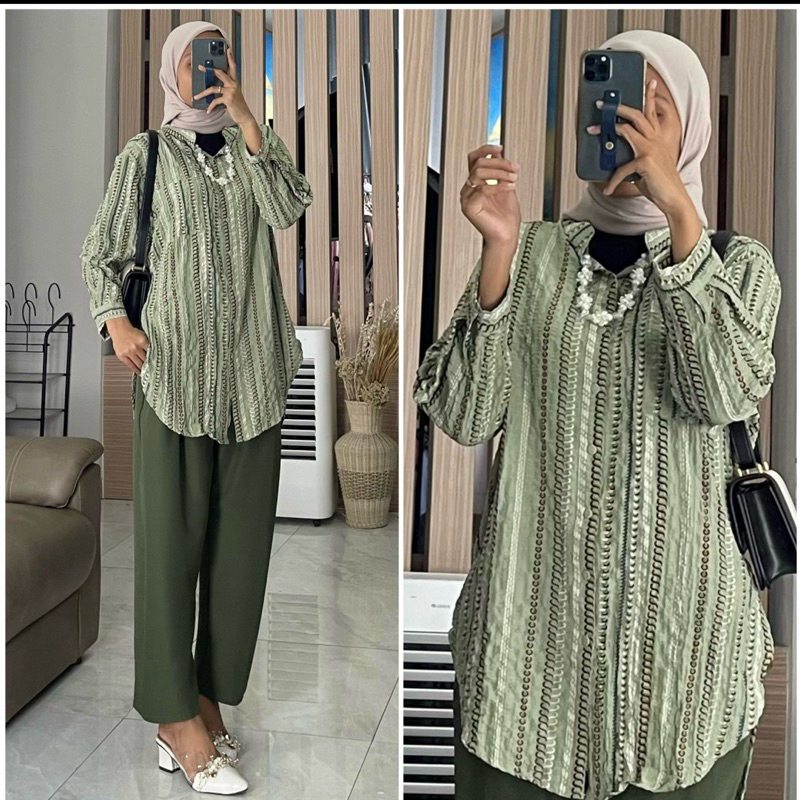 ONE SET RIHANA MOTIF by ZalfaOutfit