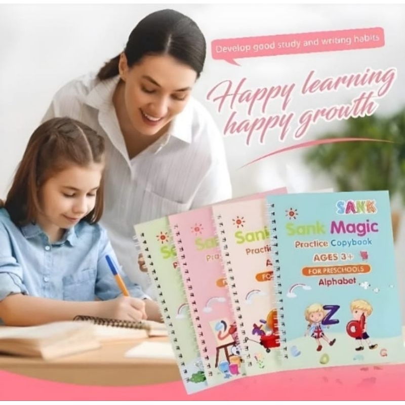 

Sank Magic Book Isi 4 Buku+Alat Tulis Panduan Belajar Anak
