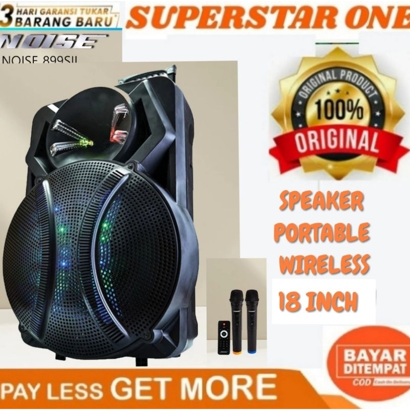 Speaker bluetooth portable noise 899 SII 18" INCH Speaker portable wireless
