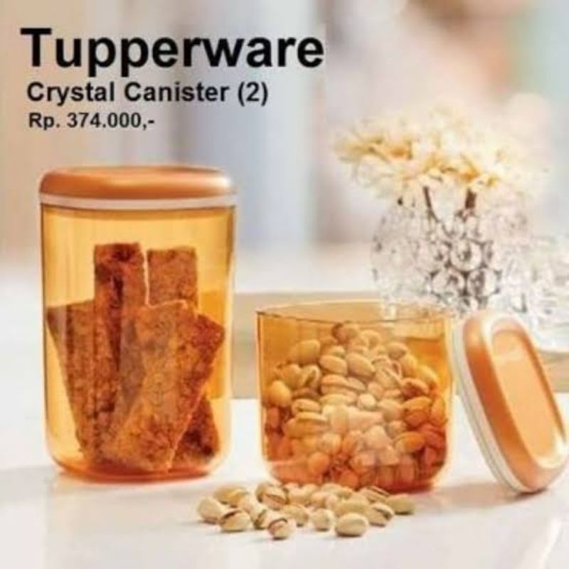Cristal canister tupperware 1 pcs volume 780 ml