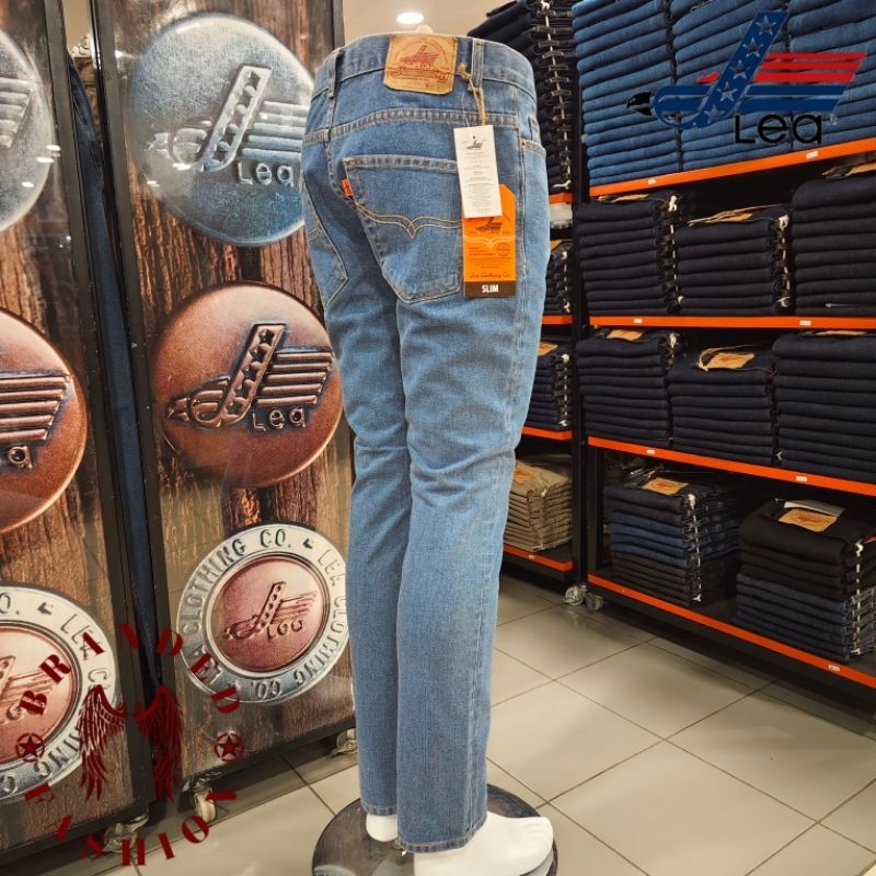 LEA JEANS CELANA PANJANG SLIMFIT 603.65.23.90 NON STRETCH BIRU TELOR ASIN