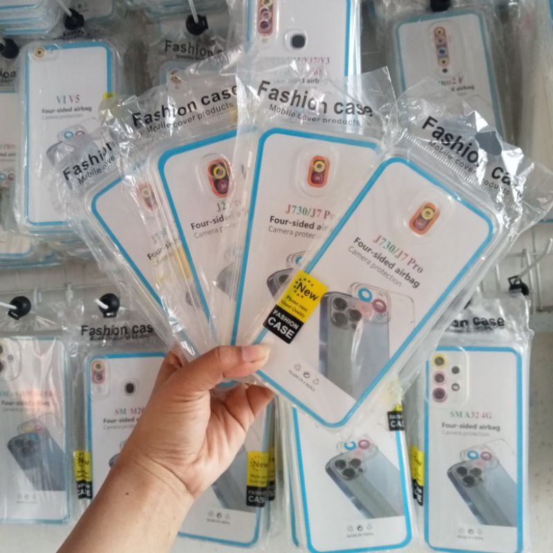 SILIKON BENING TRANSFARAN SAMSUNG J730/J7 PRO CASE BENING TRANSFARAN PELINDUNG CAMERA