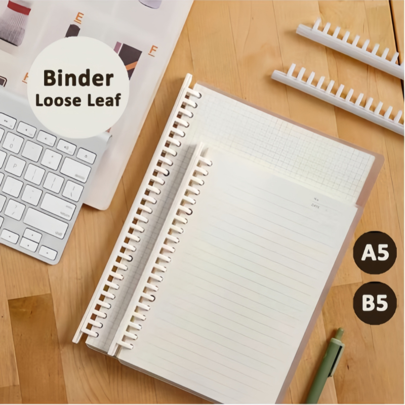 

Ring Binding / Binder Loose Leaf / Refillable Notebook A5 -20 Ring/B5 -26ring-YuanYuan Mall