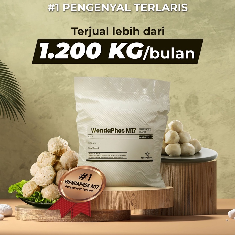 

[KODE PRODUK 999465] Wendaphos M17 || Blend phosphate, lebih optimal dari STTP || Pengenyal bakso