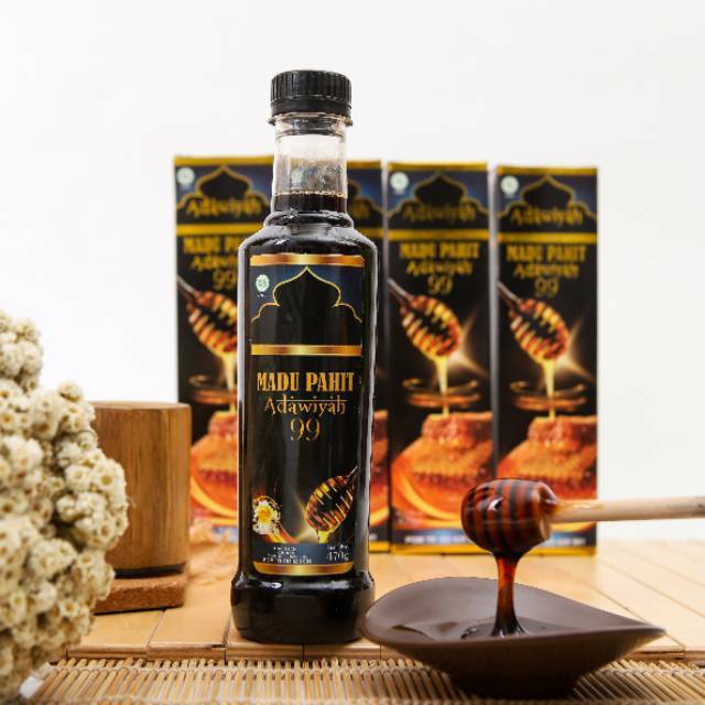 

Madu Hitam Pahit Adawiyah 99 Madu Pahit Plus Daun Insulin 470gr