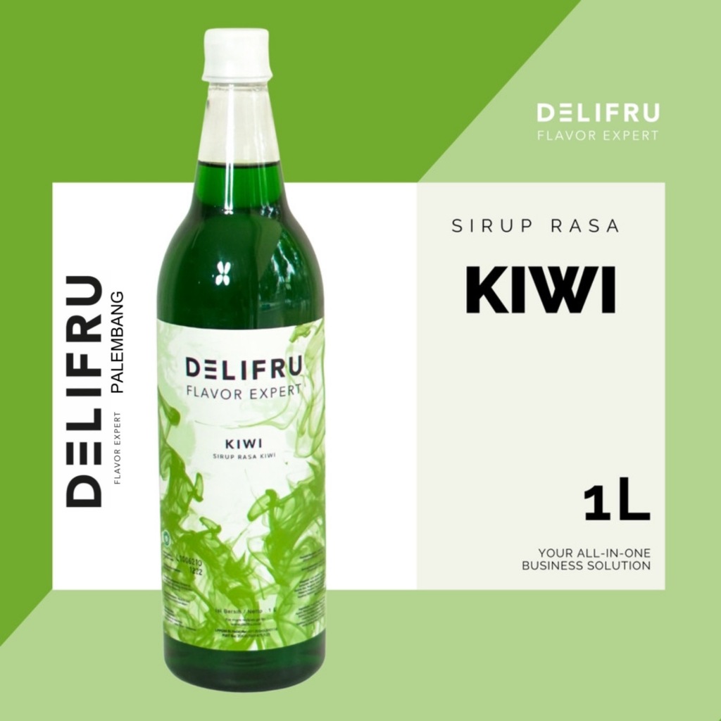 

Kiwi Syrup Delifru 1 Liter - Sirup Kiwi Premium