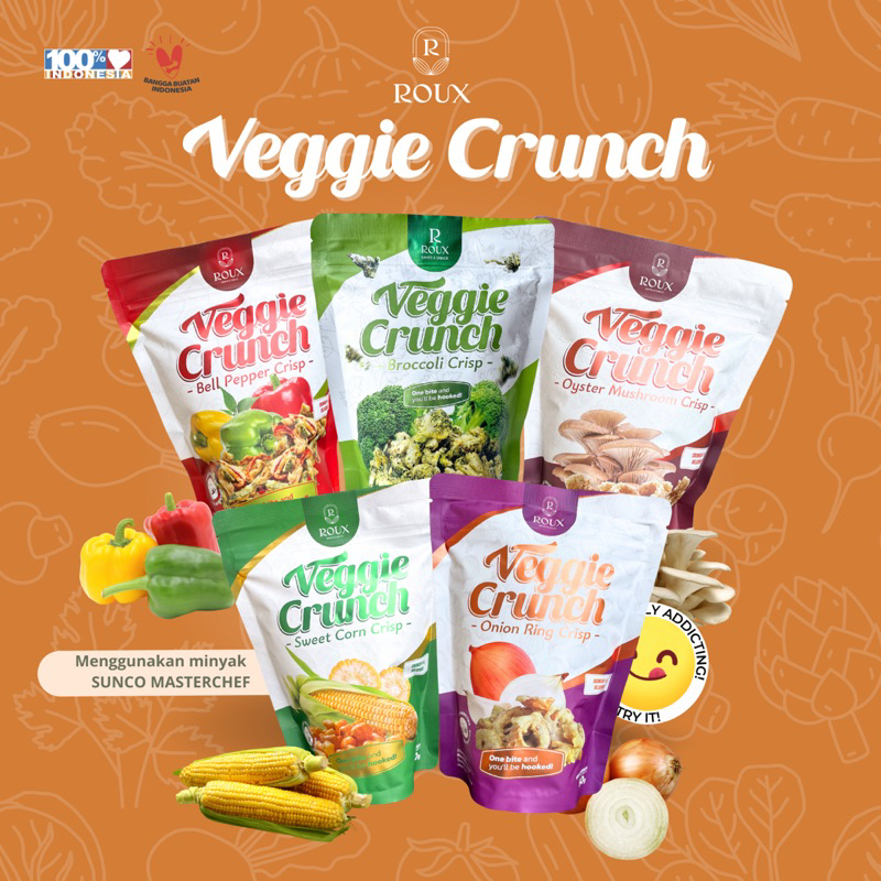 

PAKET RESELLER VEGGIE CRUNCH 25pcs 1 DUS KERIPIK SAYUR BROKOLI BOMBAY JAMUR JAGUNG PAPRIKA