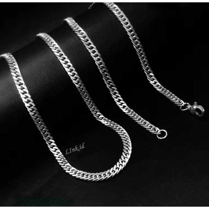 Kalung Rantai Baja Pria / Kalung Rantai Pria Anti Karat dan Luntur / Kalung Pria Keren / Kalung Pria
