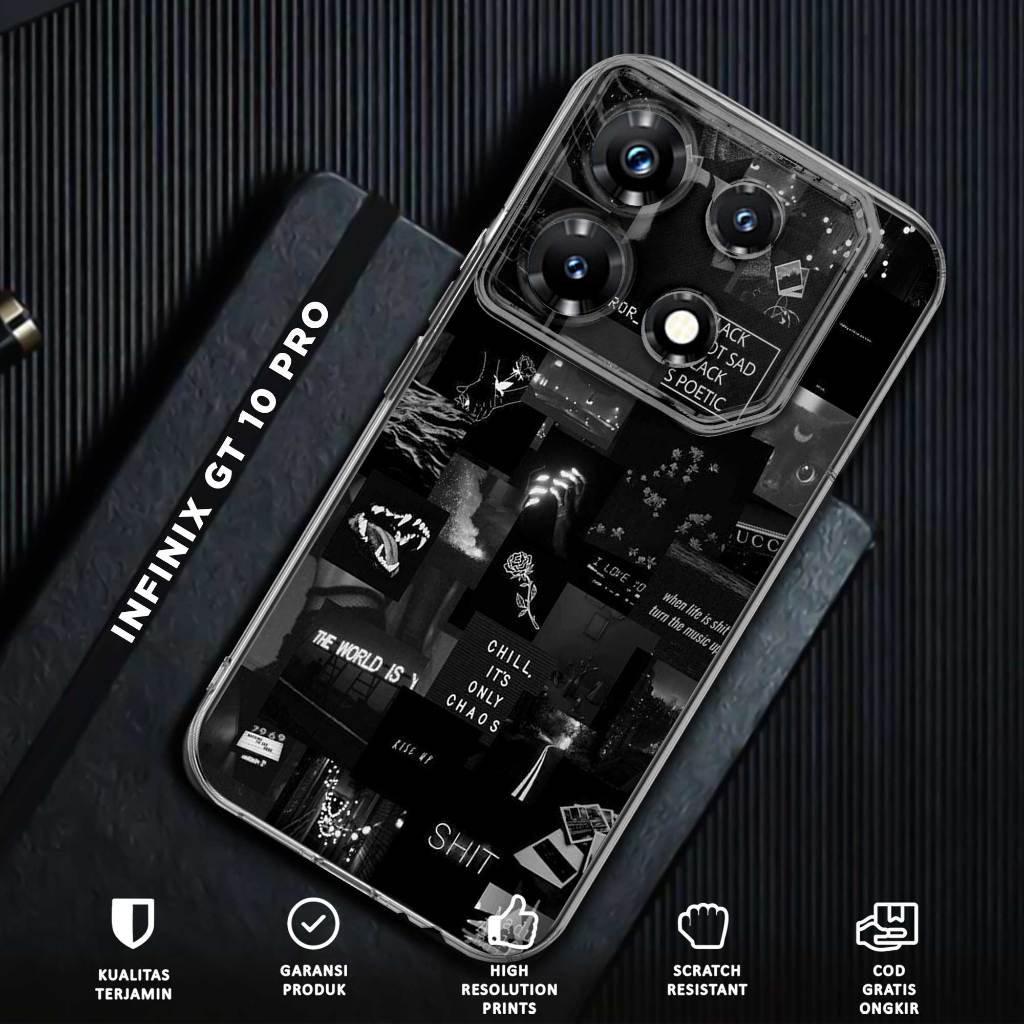 Case INFINIX GT 10 PRO - Casing Infinix GT 10 Pro - Motif AESTHETIC - Softcase Premium - Case Hp - Casing Hp - Case bening - Clear case - Handphone Cover