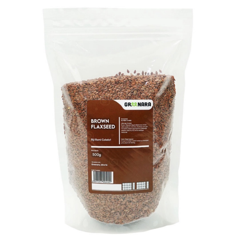 

[KODE PRODUK PMCHB6281] Biji Rami Coklat 500gr / Natural Brown Flaxseed