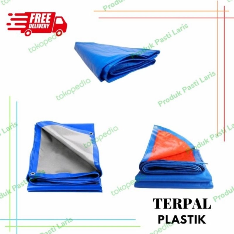 TERPAL PLASTIK / TERPAL TENDA A4 UKURAN 4x6 METER